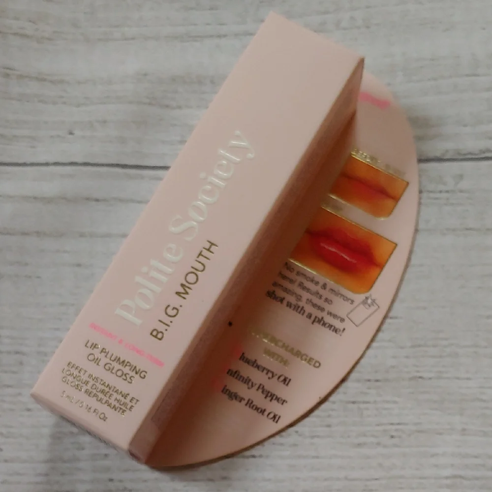 Polite Society B.I.G.‎ Mouth Lip Plumping Oil Gloss – New In Box